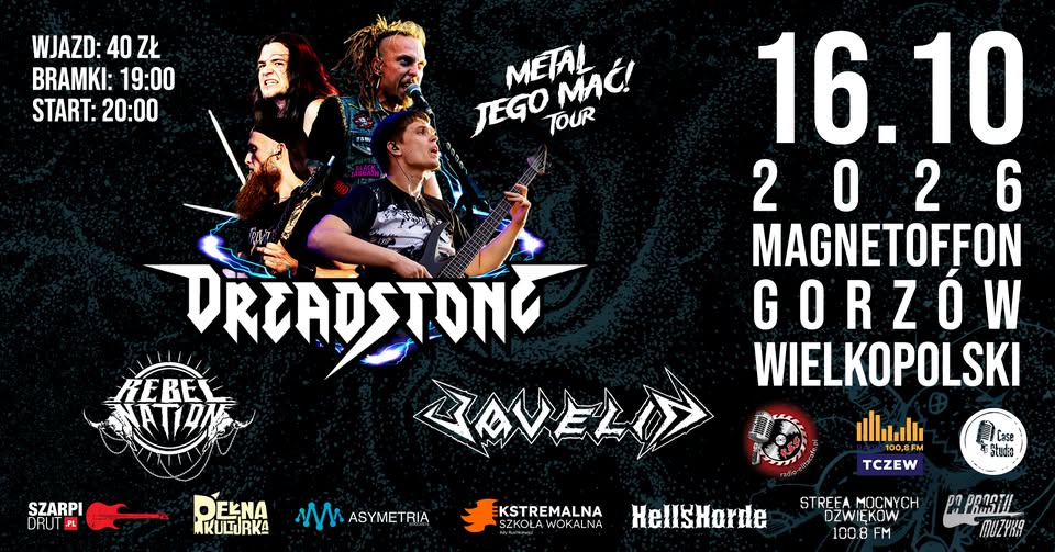 METAL JEGO MAĆ!🔥 Koncert Dreadstone + Javelin + Rebel Nation